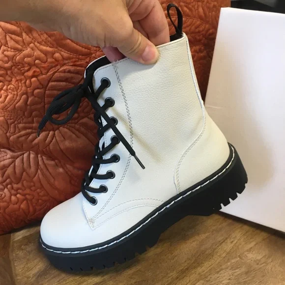 🤍Just In🤍Sincerely Jules Beige Combat Boots 🤍C - Picture 7 of 10